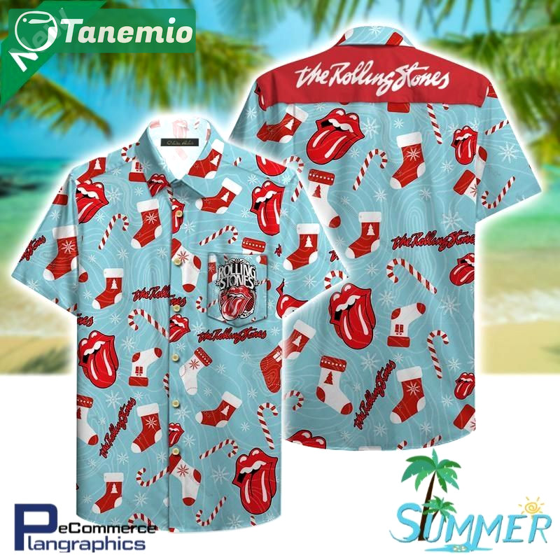 The rolling stones all over print aloha shirt hawaiian aloha shirt hawaiian shorts beach short shirt Hawaii Shirt Shorts & Flip Flops