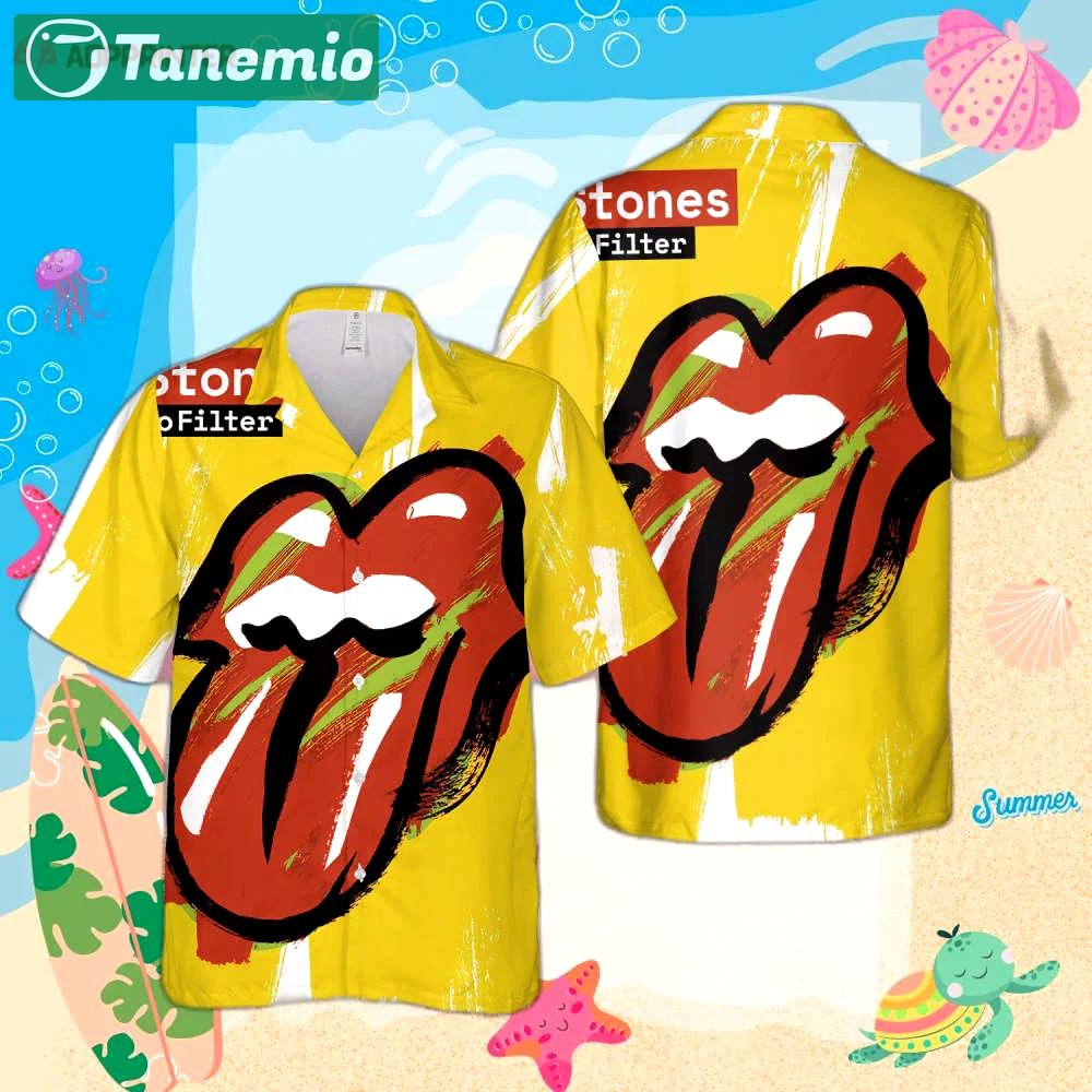 The rolling stones no filter 3d hawaiian shirt Hawaii Shirt