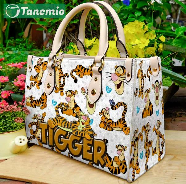 Tigger winnie the pooh 1 leather handbag gift for women 2932 Women Leather Hand Bag
