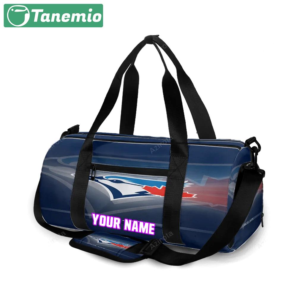 Toronto blue jays russell bird shadow navy1 personalized name travel bag gym bag 2463 Travel Bag
