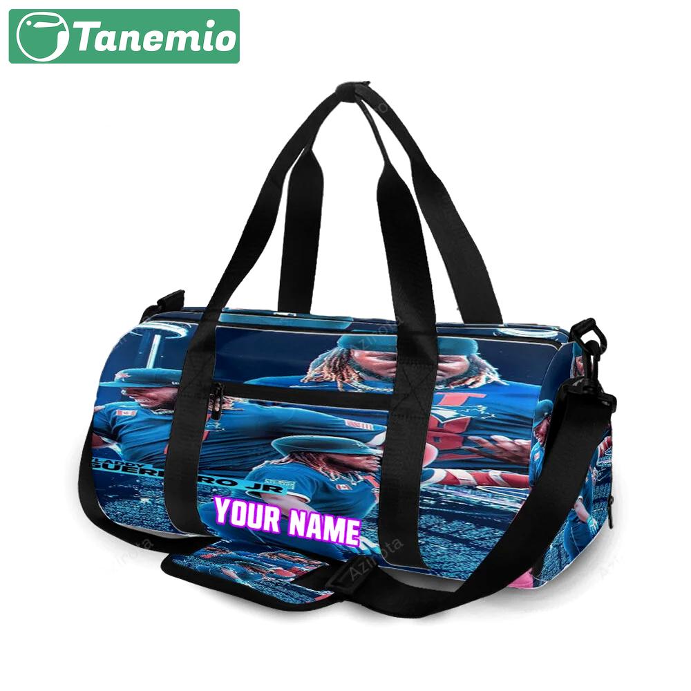 Toronto blue jays vladimir guerrero jr5 personalized name travel bag gym bag 2604 Travel Bag