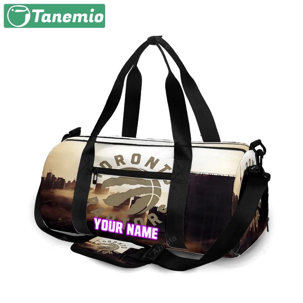 Toronto raptors brown city personalized name travel bag gym bag 2572 Travel Bag