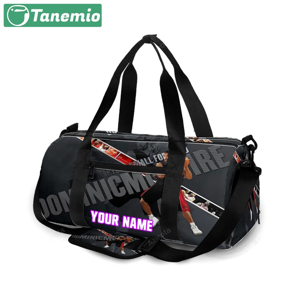 Toronto raptors dominic mcguire1 personalized name travel bag gym bag 2552 Travel Bag