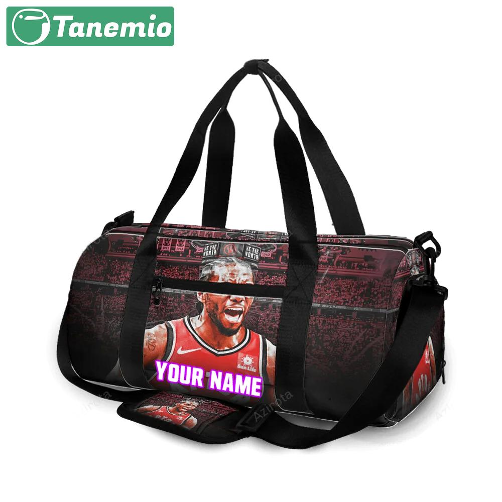 Toronto raptors kawhi leonard3 personalized name travel bag gym bag 2430 Travel Bag