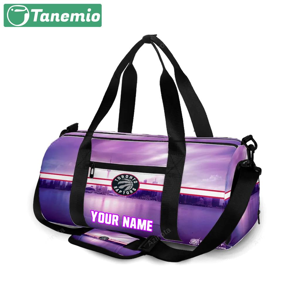 Toronto raptors purple city personalized name travel bag gym bag 2555 Travel Bag