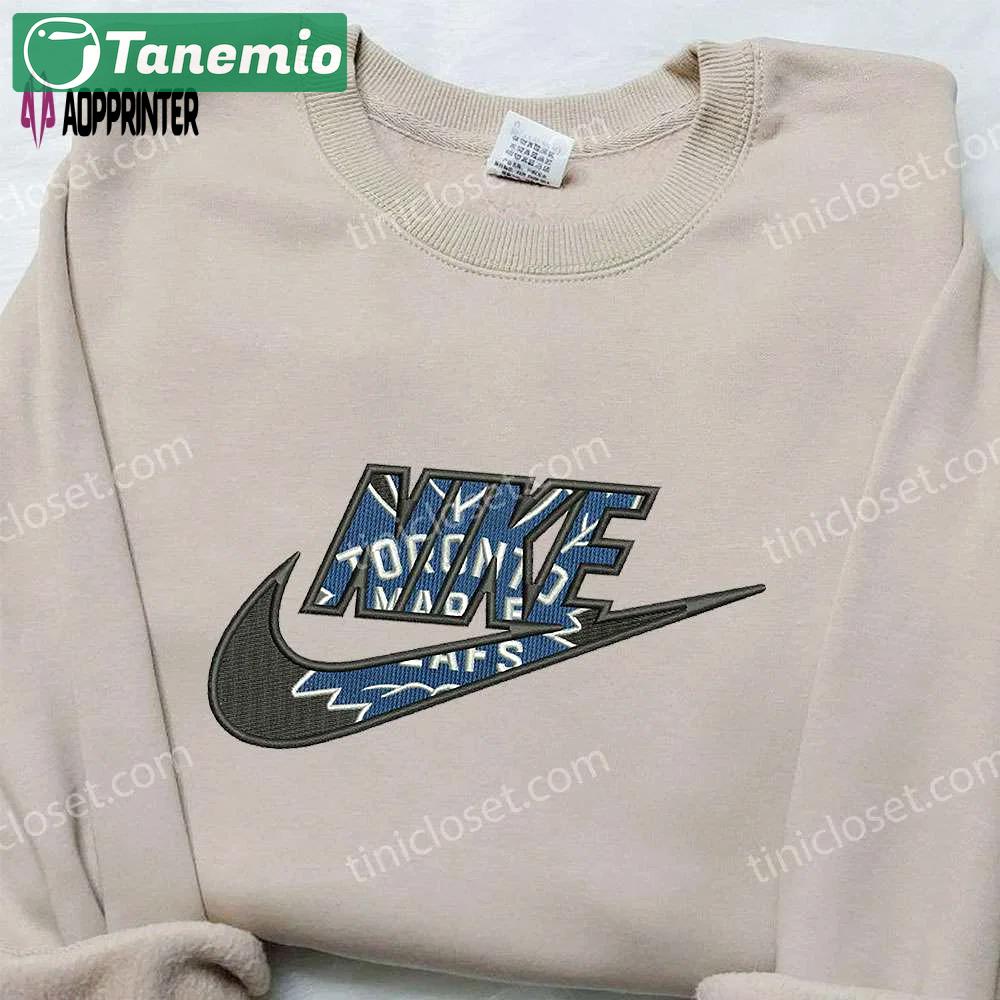 Toronto raptors x nike embroidered hoodie & shirts: nba sport team & nike inspired gear Embroidered Shirt