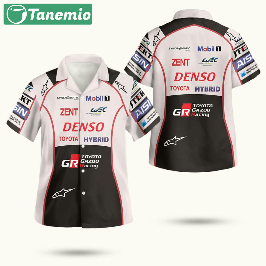 Toyota gazoo denso toyota hybrid racing toyota hawaiian shirt Hawaii Shirt Shorts & Flip Flops