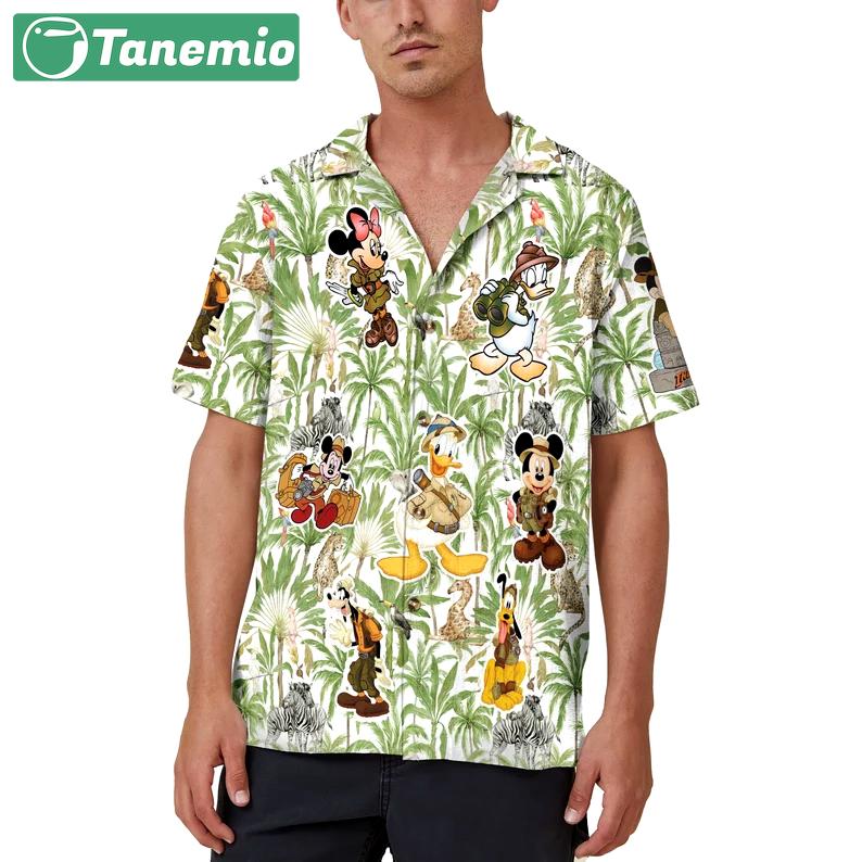 Tropical palm disney safari hawaii shirt Hawaii Shirt Shorts & Flip Flops