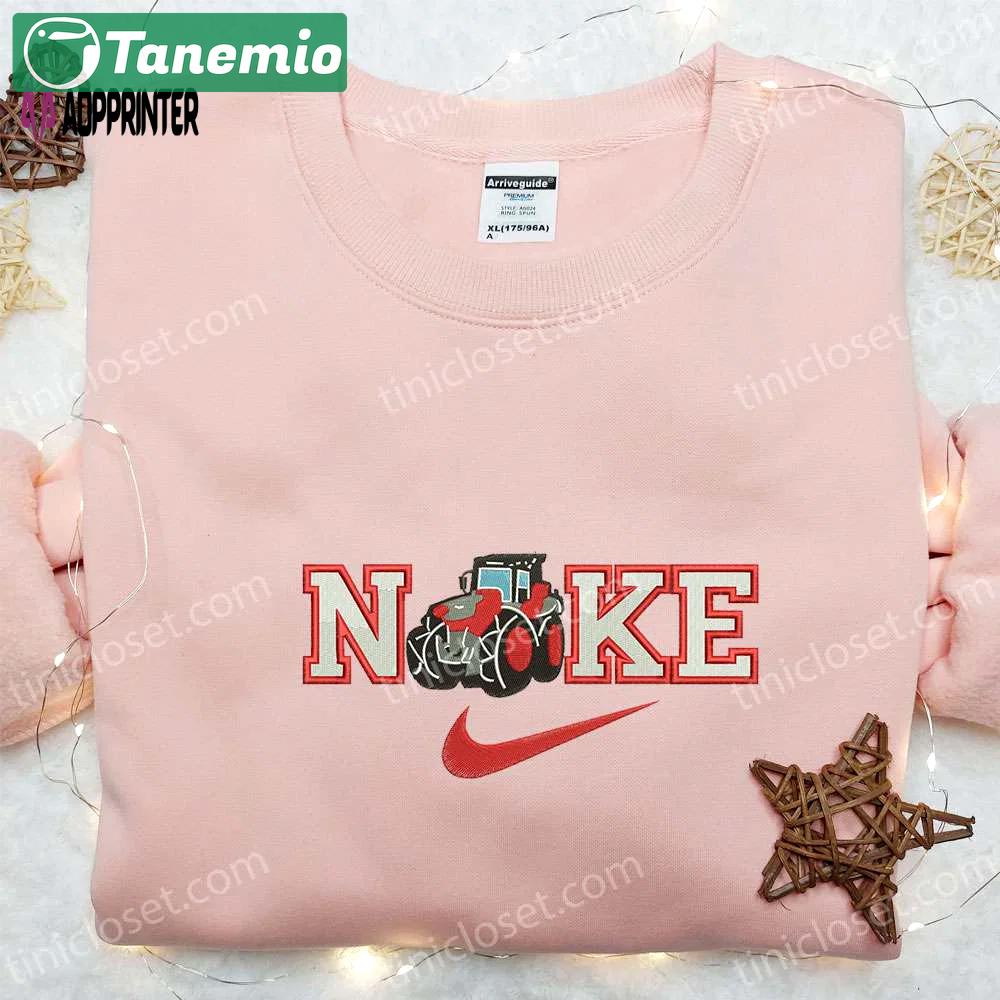 Truck x nike embroidered sweatshirt: transportation shirt the best gift Embroidered Shirt