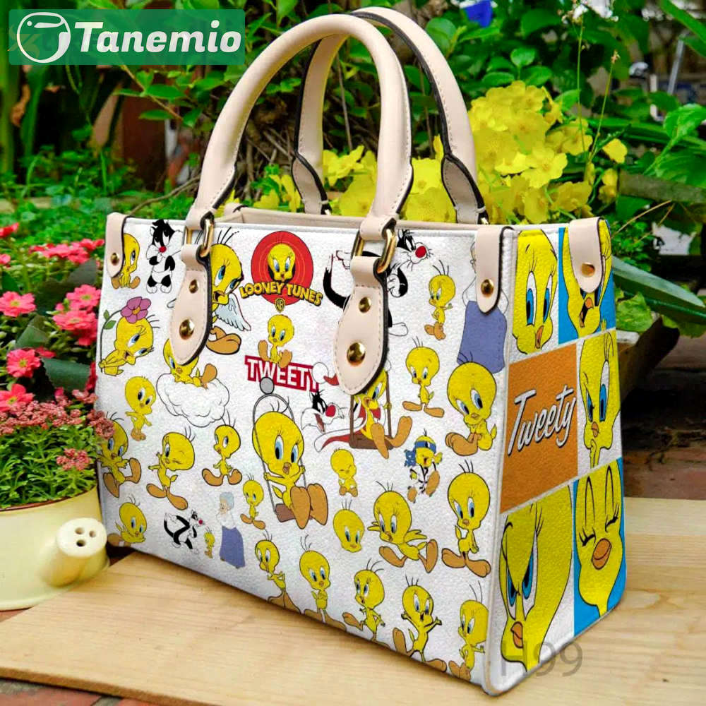 Tweety 1 leather handbag gift for women 736 Women Leather Hand Bag