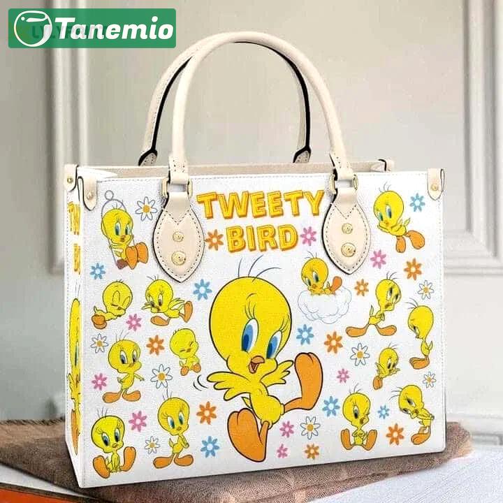 Tweety bird leather handbag 2q 3287 Women Leather Hand Bag