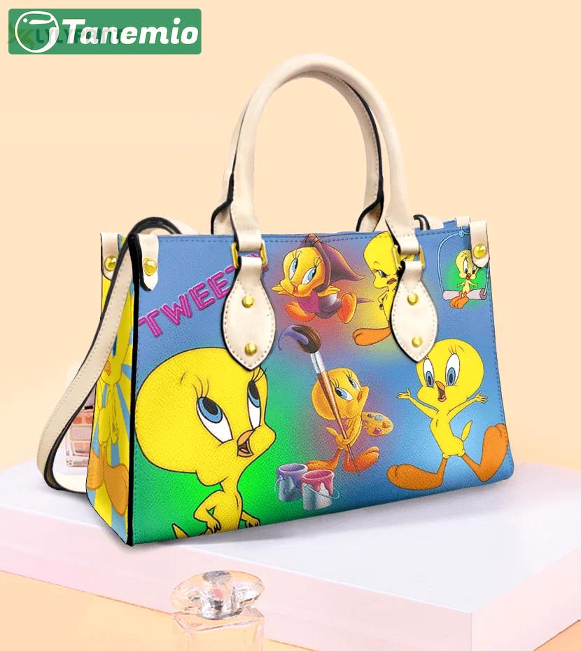 Tweety bird leather handbag gift for women ? 601 Women Leather Hand Bag