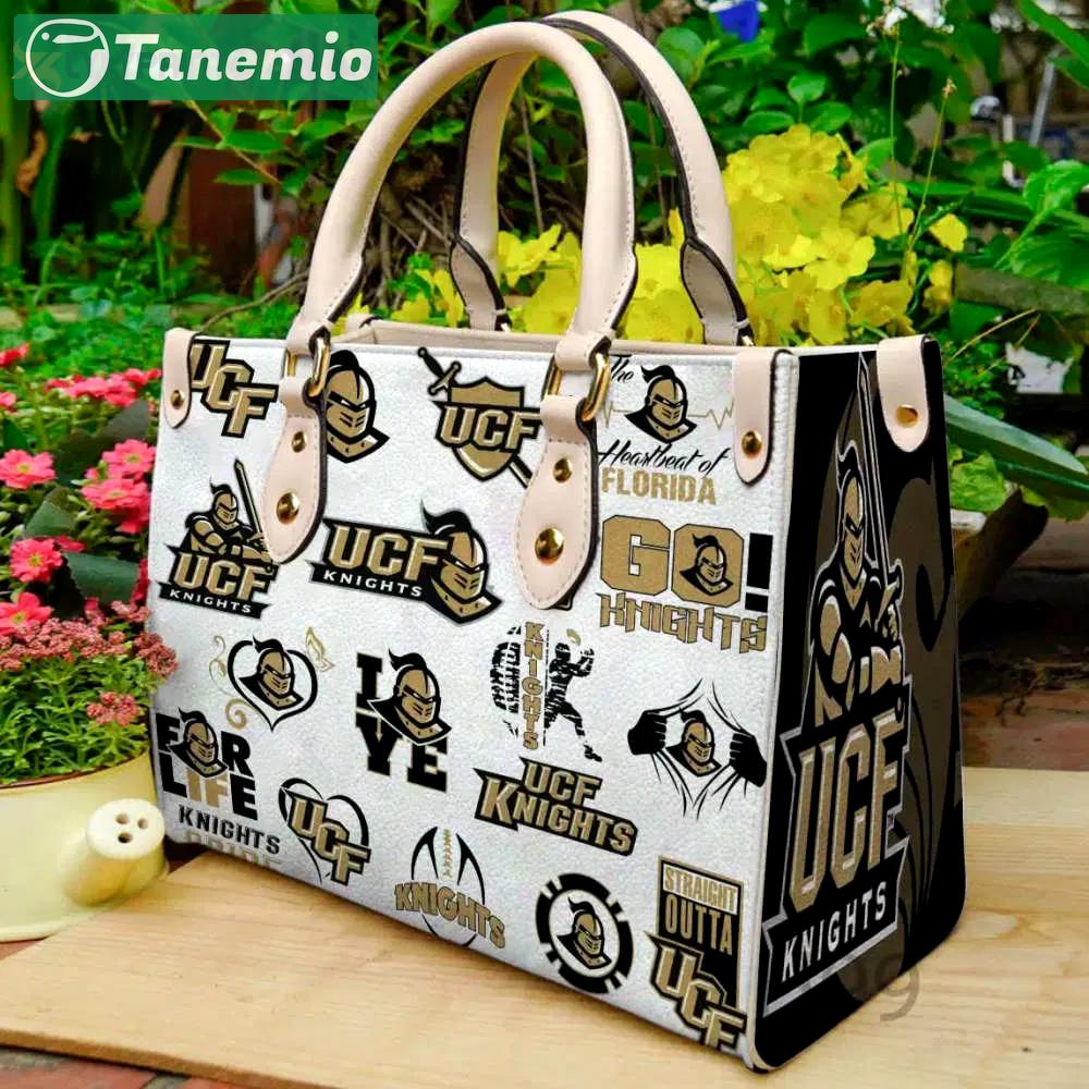 Ucf knights leather handbag gift for women 4377 Women Leather Hand Bag