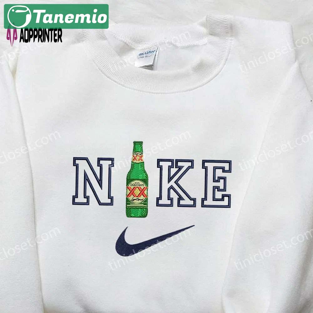 Unique dos equis x nike embroidered shirt – perfect gift for husband custom design Embroidered Shirt