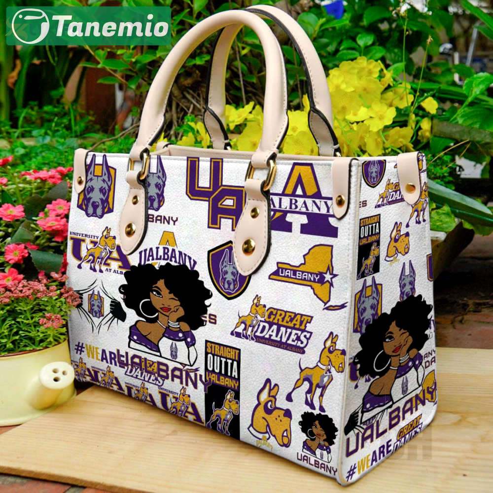 University at albany great danes 1 leather handbag gift for women 740 Women Leather Hand Bag