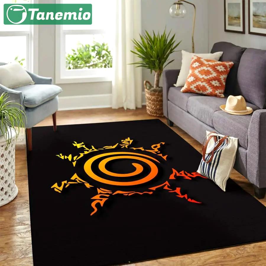 Uzumaki naruto clan anime area rug living room rug home decor200305176 Rectangle Rug