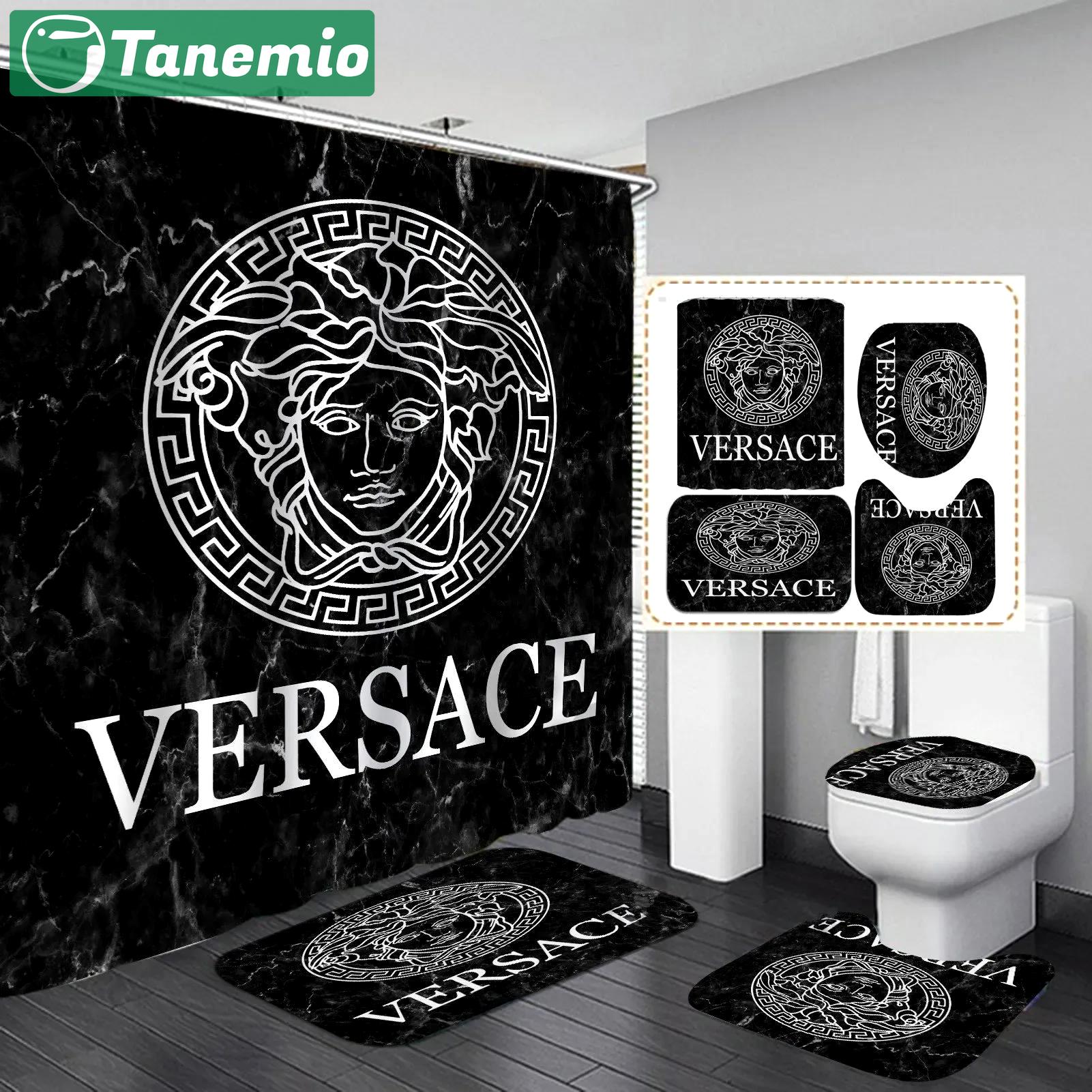 Versace bathroom set home decor bath mat luxury fashion brand hypebeast Bathroom Set