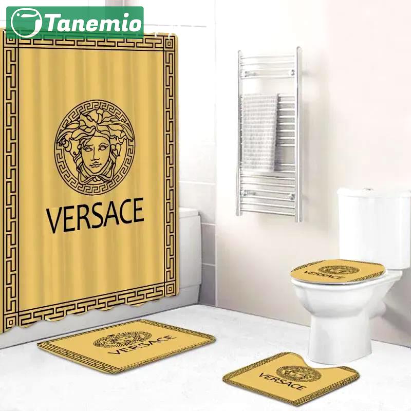 Versace bathroom sets home decor bath mat hypebeast luxury fashion brand Bathroom Set