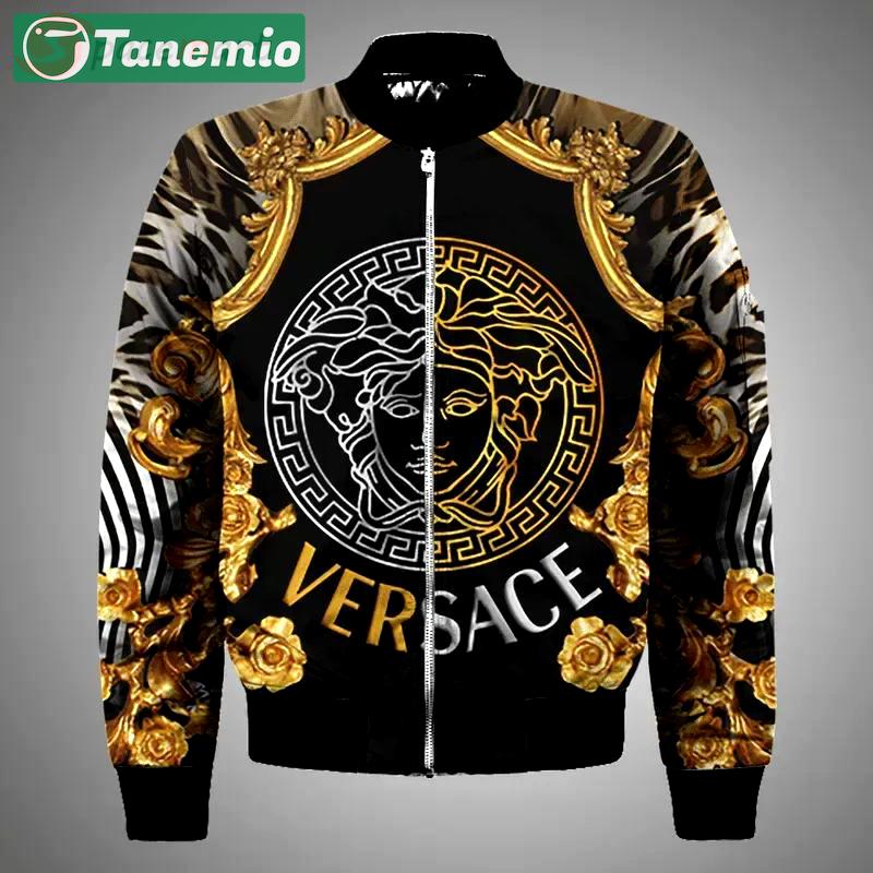 Versace bomber jacketweatpants pantsuxury brand clothing clothes outfit foren women 15 - bomber jacket Bomber Jacket