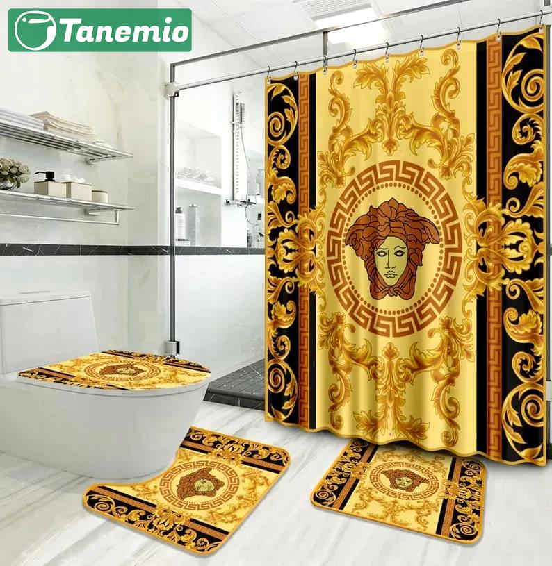 Versace home decor bathroom sets bath mat luxury fashion brand hypebeast Bathroom Set