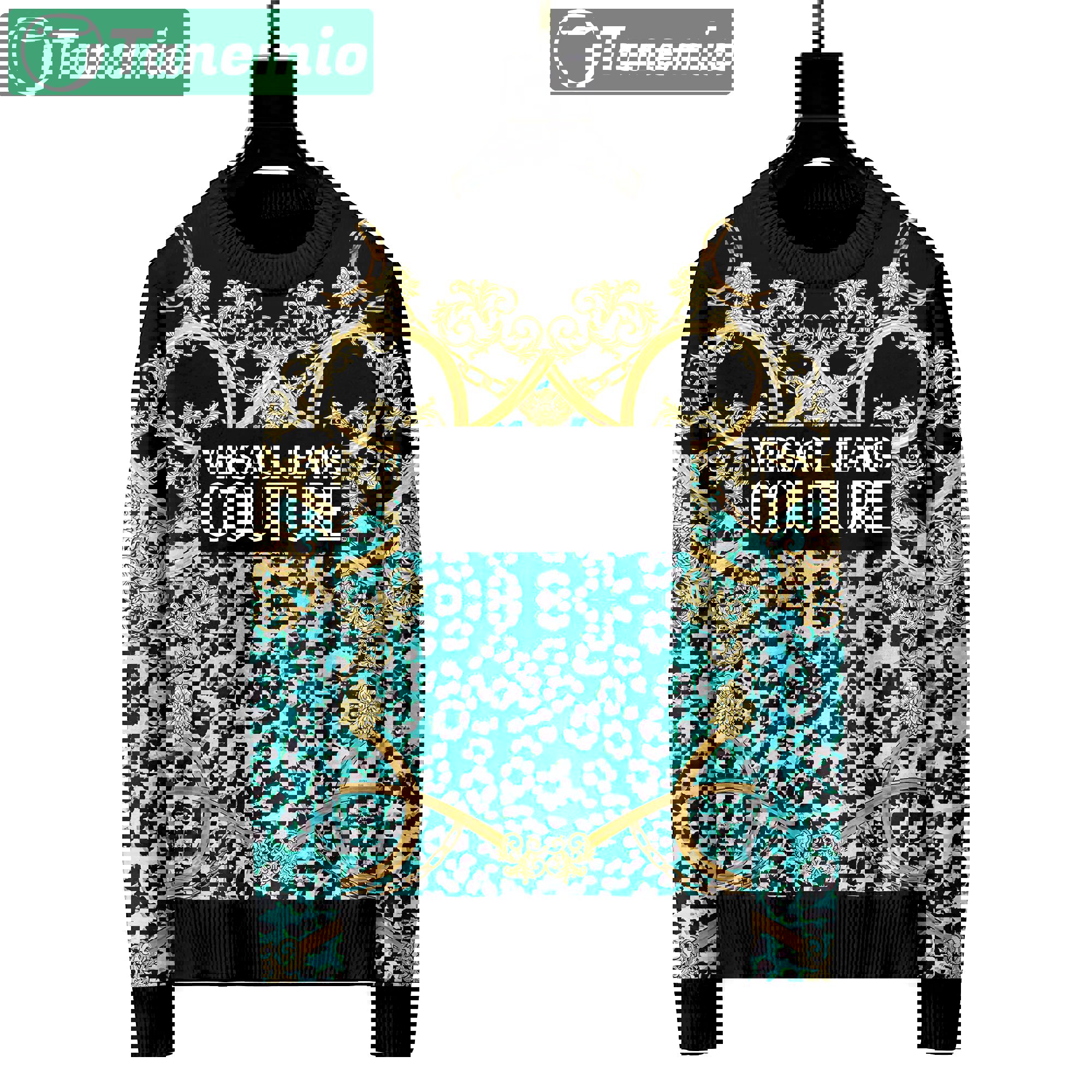 Versace luxury ugly sweater for winter hot 2024  style 148 Christmas Ugly Sweater