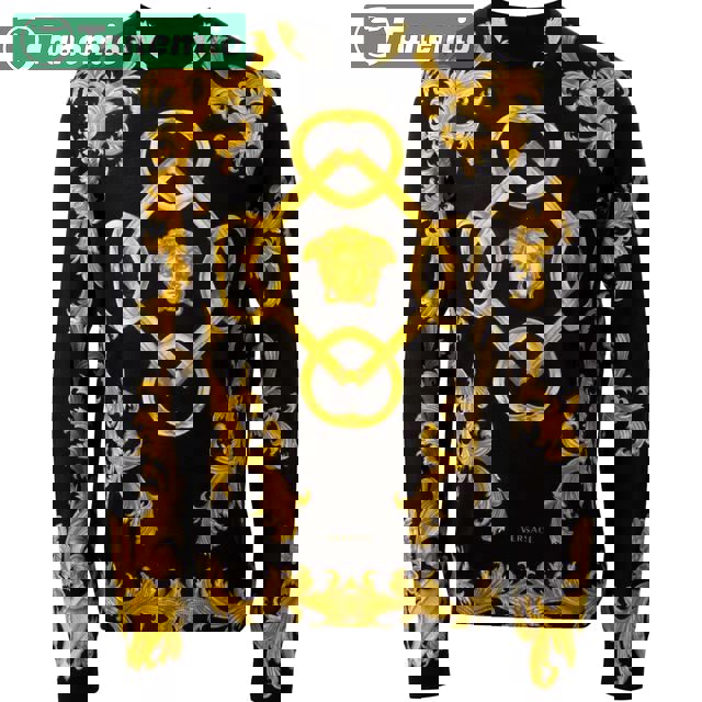 Versace luxury ugly sweater for winterhot 2025 style 145 Christmas Ugly Sweater