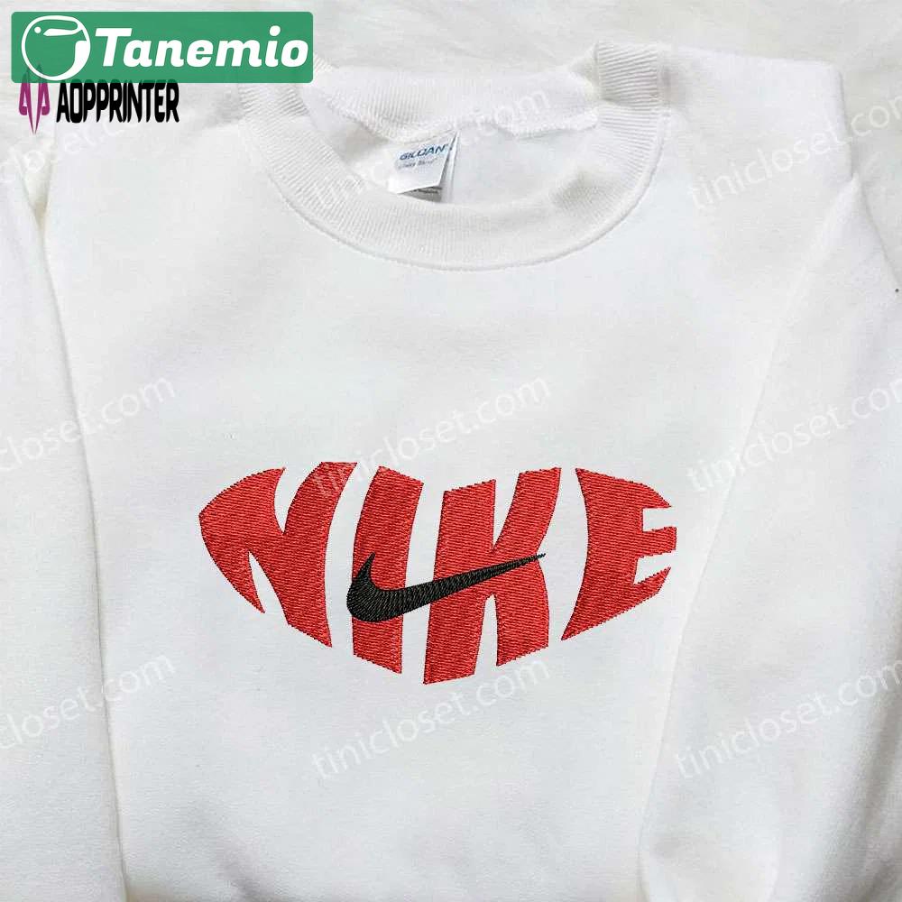 Vintage nike embroidered sweatshirt & shirt: perfect family gift Embroidered Shirt