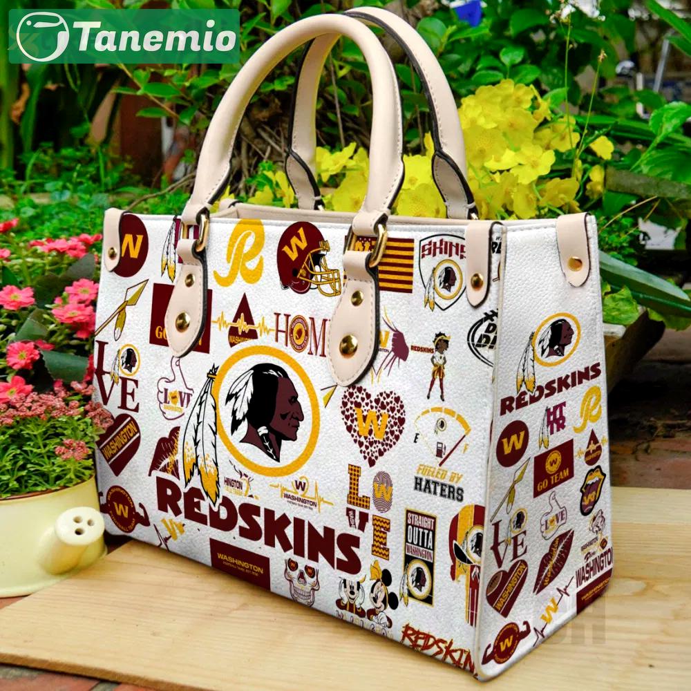 Washington redskins lover leather handbag: perfect women s day gift 3825 Women Leather Hand Bag