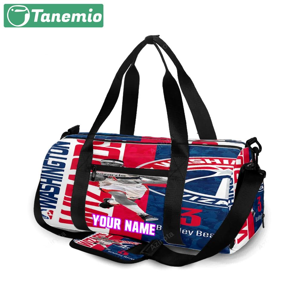 Washington wizards bradley beal3 personalized name travel bag gym bag 2447 Travel Bag