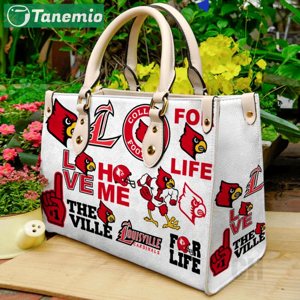Women s day gift: louisville cardinals leather hand bag gift for women’s day – stylish & chic! 3803 Women Leather Hand Bag
