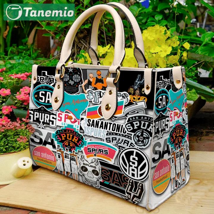 Women s day gift: san antonio spurs leather hand bag gift for women’s day – stylish high-quality g95 3841 Women Leather Hand Bag