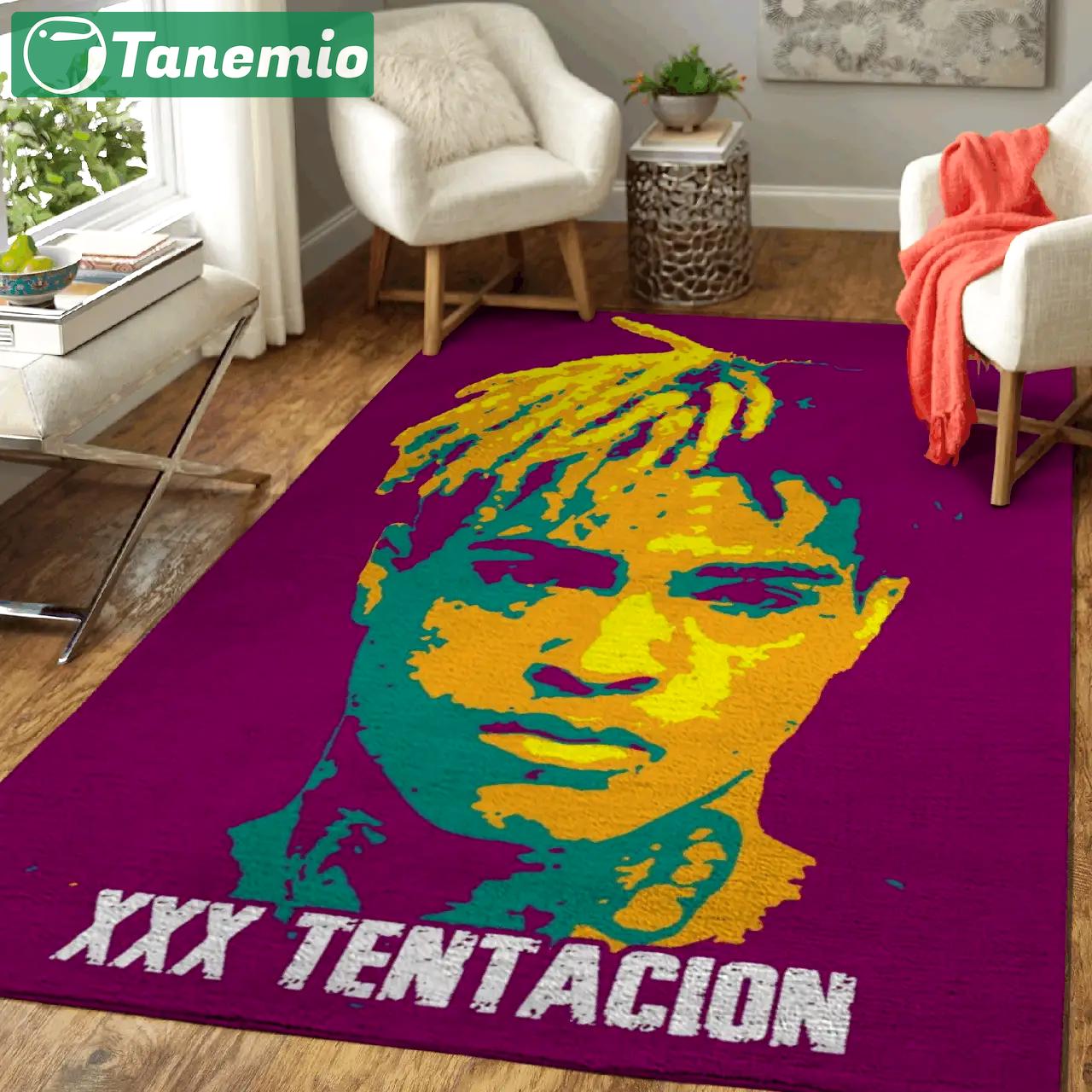 Xxxtentacion american rapper rock and emo pop art area rug area rug living room carpet rug regtangle carpet floor decor home decor Rectangle Rug