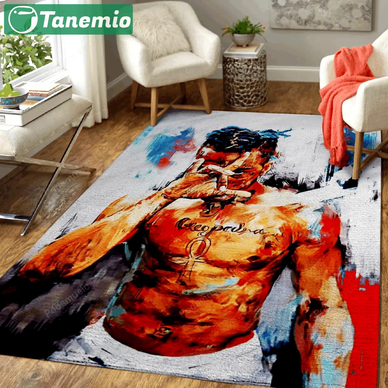 Xxxtentacion music painting art for fans area rug living room carpet rug regtangle carpet floor decor home decor v11189 Rectangle Rug
