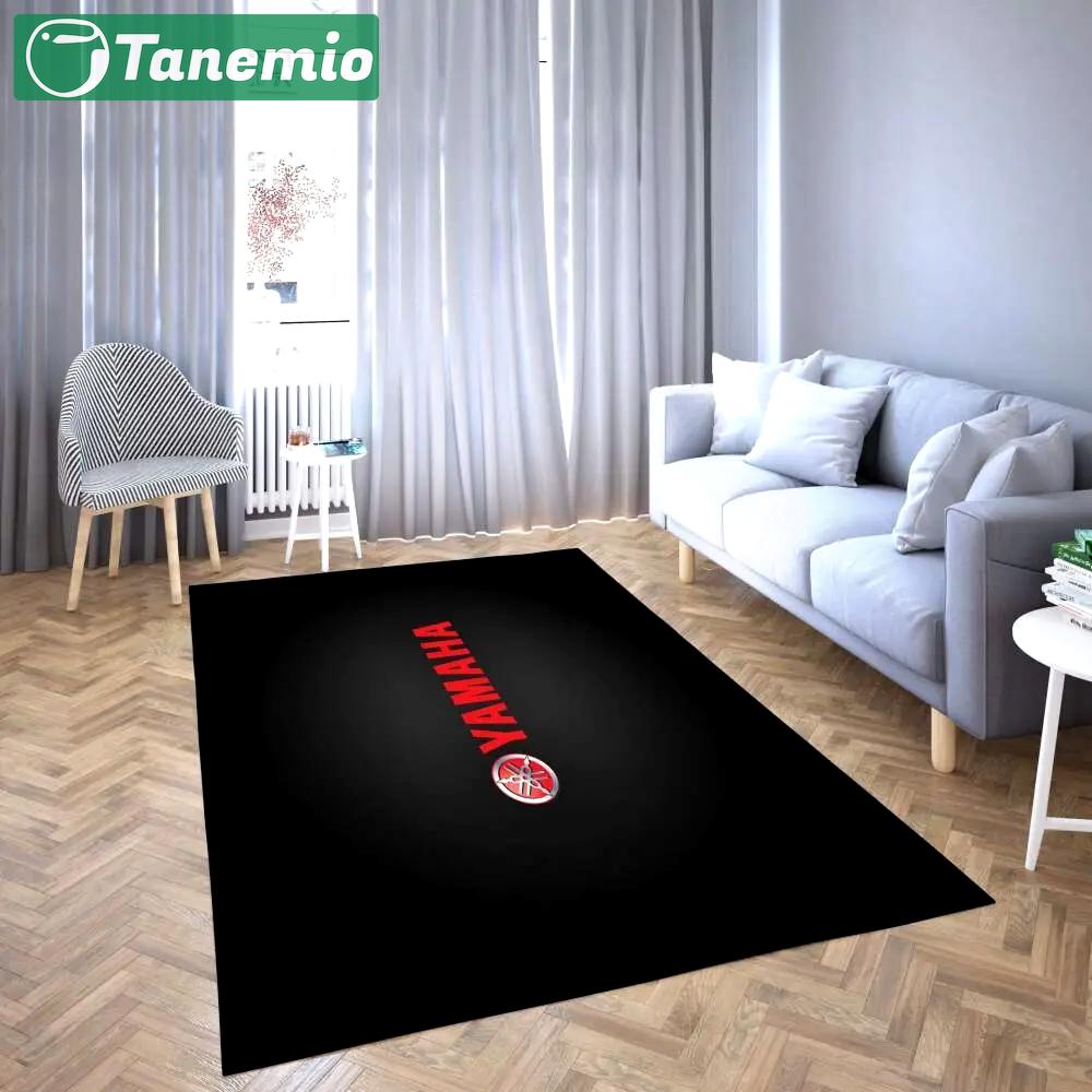 Yamaha area rug red logo black living room carpet rug regtangle carpet floor decor home decor Rectangle Rug