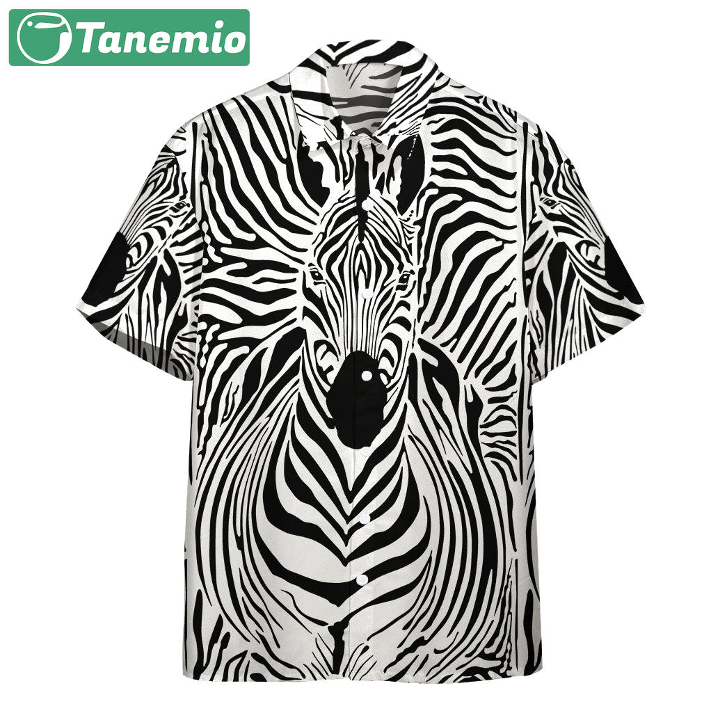 Zebra custom hawaii shirt Hawaii Shirt Shorts & Flip Flops