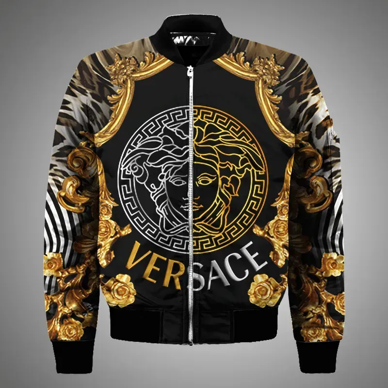 Versace bomber jacketweatpants pantsuxury brand clothing clothes outfit foren women 15 - bomber jacket Bomber Jacket