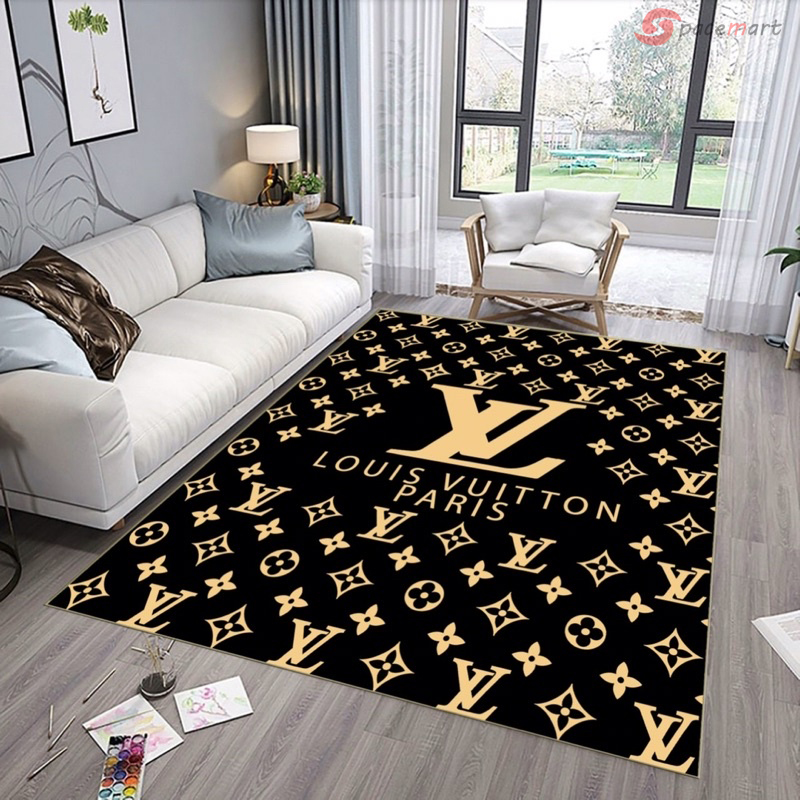 Rugs in Living Room and Bedroom - Louis vuitton rug home decor - living room 2 - rugs Rugs