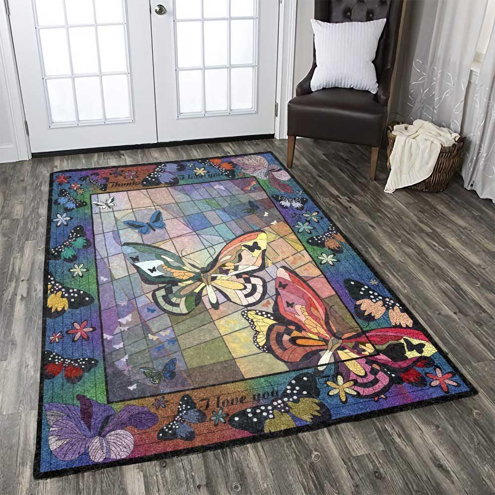 Butterfly type 252 Rug - Collection Area Carpet Home Decor Gift For Lover Living room