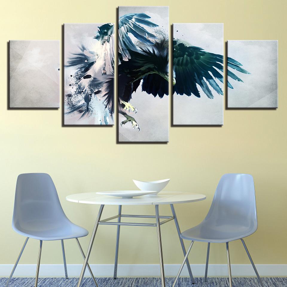 Abstract eagle  animal   Canvas Art - Collection Creative Living Room Beautiful Room Wall Decor