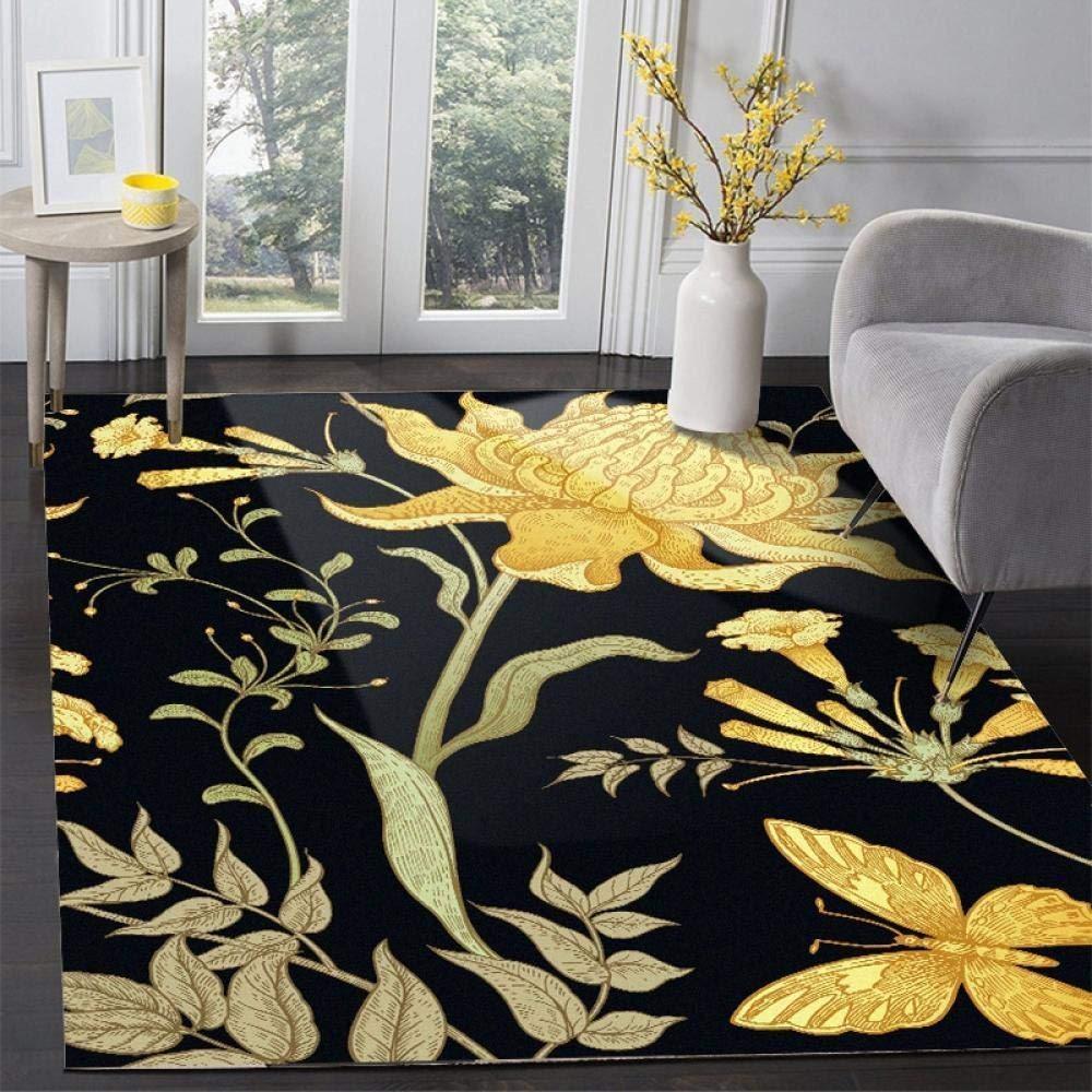 Butterfly flower type 271 Rug - Collection Area Carpet Home Decor Gift For Lover Living room