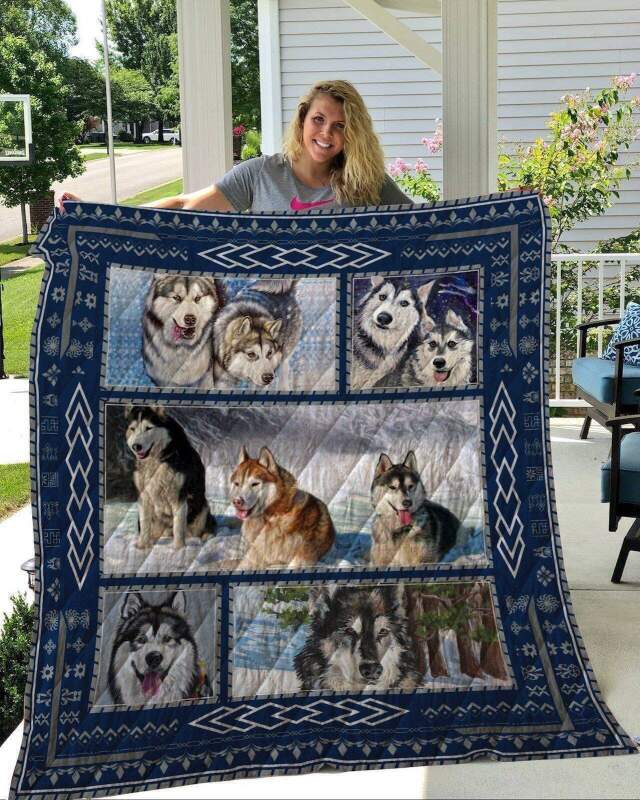 Alaskan dog love most 3d customized  Quilt - Collection duvet Creative bedroom spread blanket Home Decor comforter coverlet bedspread