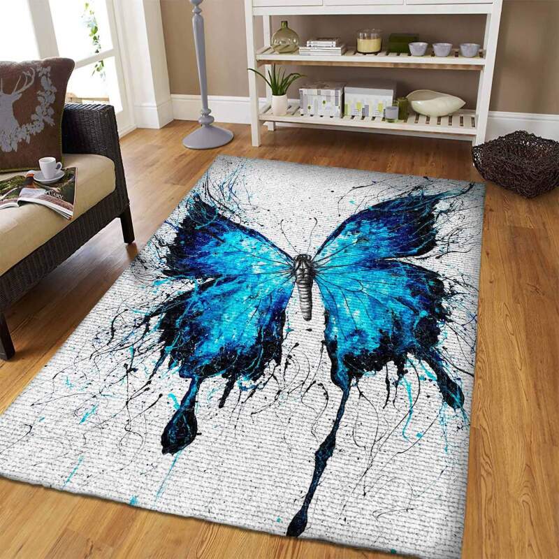 Butterfly type 183 Rug - Collection Home Decor Gift For Lover Living room Area Carpet