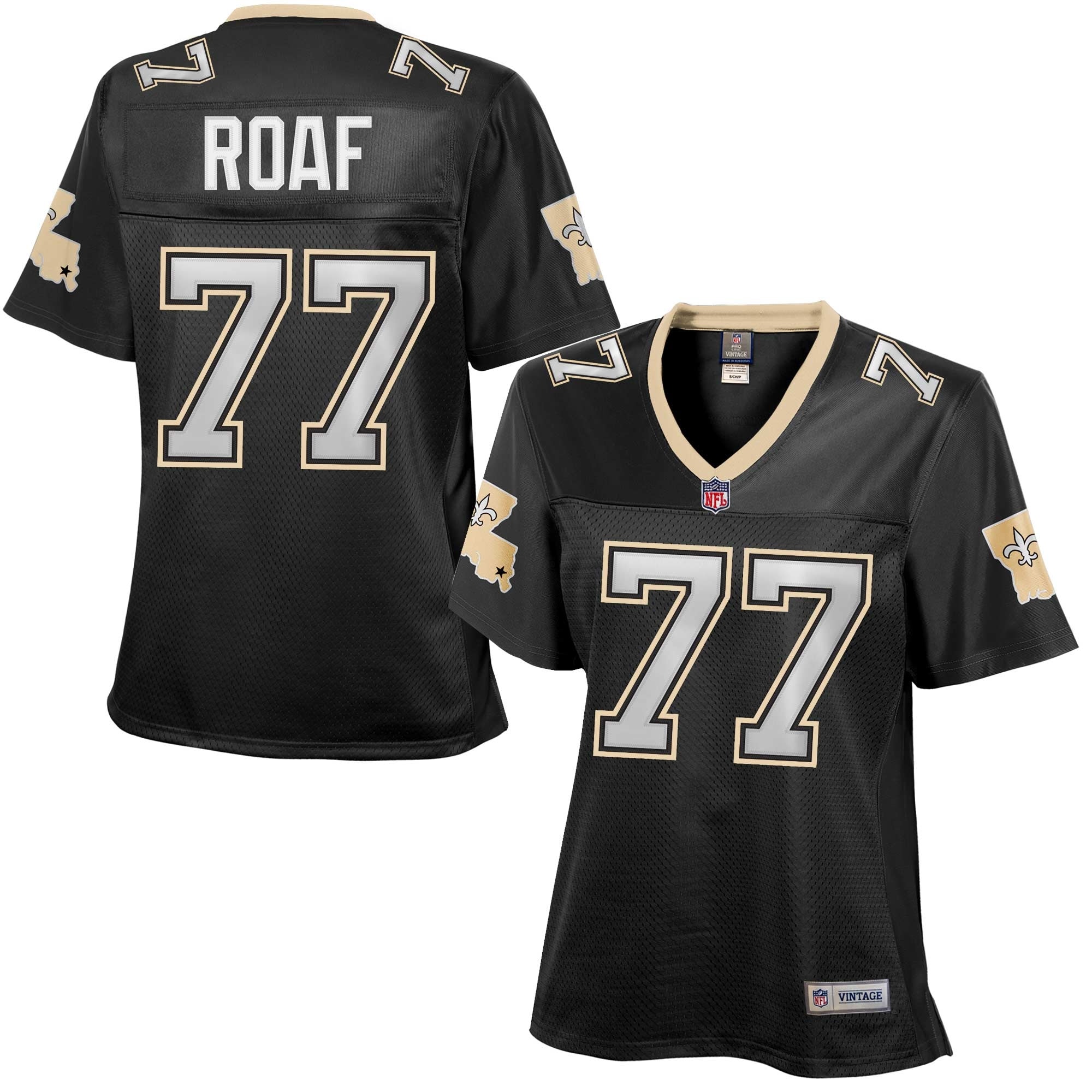Willie roaf new orleans saints women's retired player jersey color black  Baseball NFL Jersey For Fans Replica Sports NFLFootball