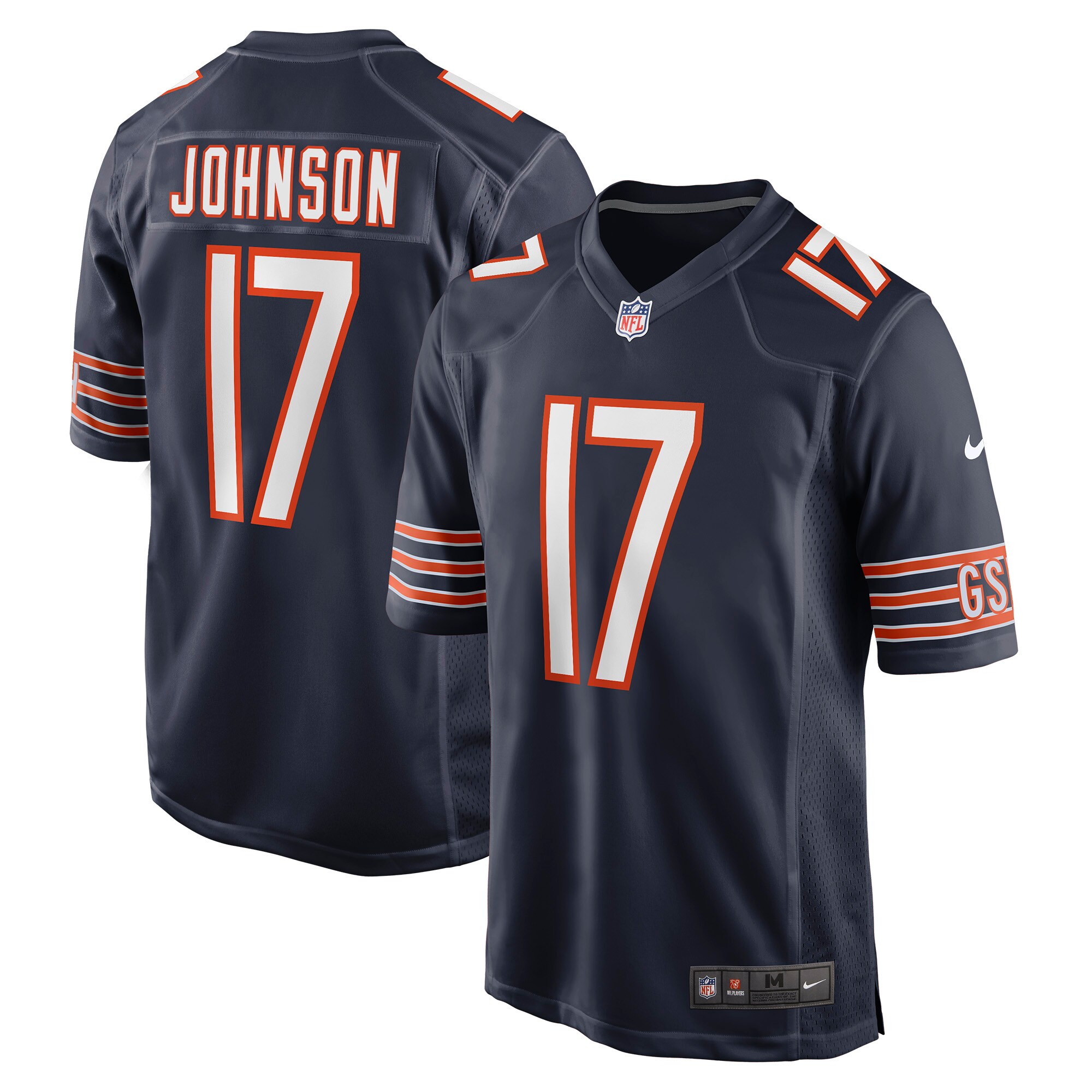 Brian johnson chicago bears nike game jersey color navy  Baseball NFL Jersey Sports NFLFootball Replica For Fans