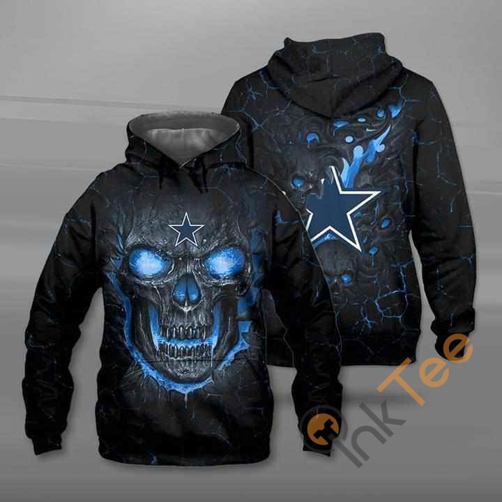 Lavakull dallas cowboys hoodie 3d zip hoodie 3d Zipper Hoodie 3D