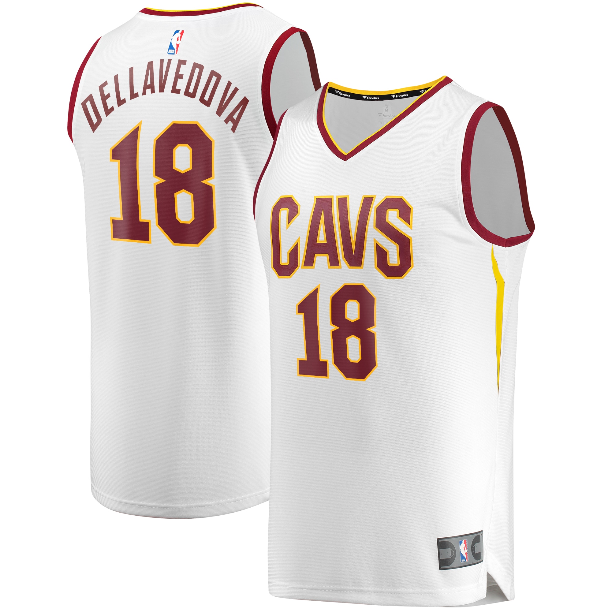 Matthew dellavedova cleveland cavaliers fanatics branded fast break player jersey association edition white Baseball NBA Jersey Sports Basketball Gift For Fans NBA Replica