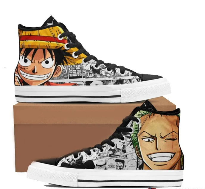 High Top Canvas Shoes - Timeless Fashion, Contemporary Feel, Take the Leap Today! - Personalized