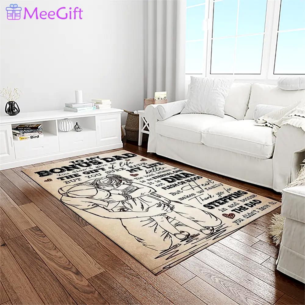A letter to father, thanks gift to the best dad ever quote area rug meaningful gift for father’s day 05 Rectangle Rug