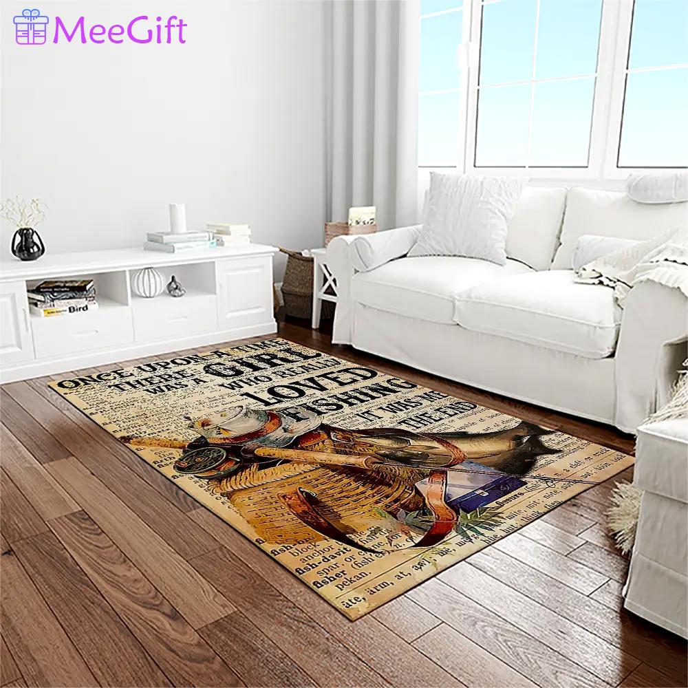 A letter to my dad, who love fishing with me quote area rug meaningful gift for father’s day 05 Rectangle Rug