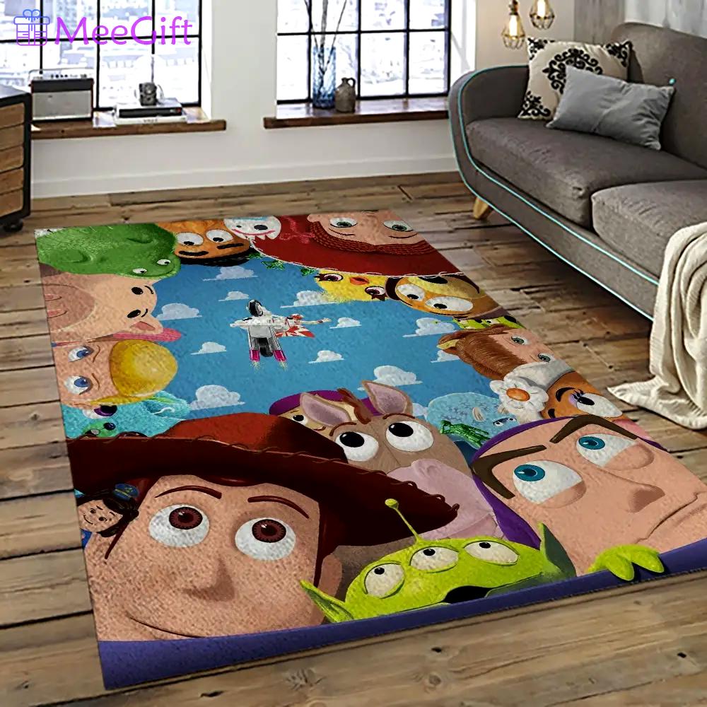 A toy story characters cartoon movie carpet rectangle area rug for living room bedroom decor ats13 Rectangle Rug